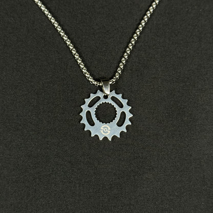 Gear/Sprocket Steel Chain Pendant
